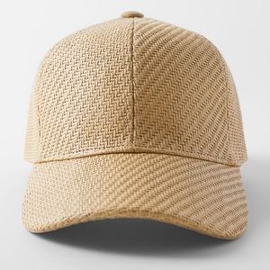 ZARA NWT RAFFIA EFFECT CAP (SIZE S/M)